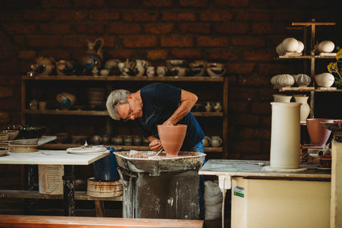 Gary Hambleton on the Pottery Wheel
