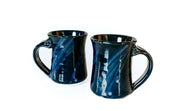 Midnight Blue Concave Mugs by Kim Potter